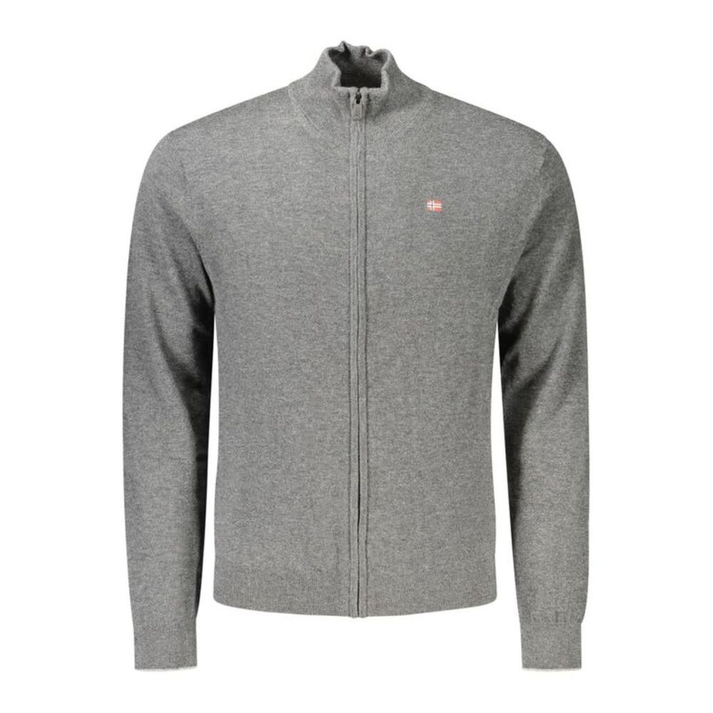 Napapijri Gray Wool Men's Men's Sweater